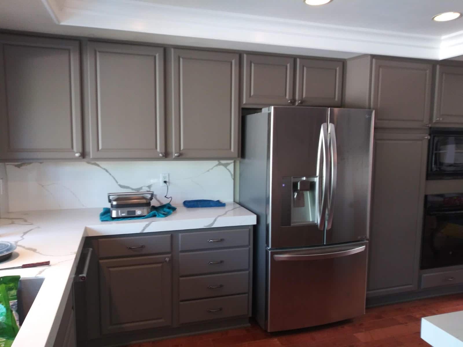 Kitchen and Bath Transformations - Kitchen Cabinet Refacing in San Juan Capistrano, CA. Grey Cabinet Refacing
